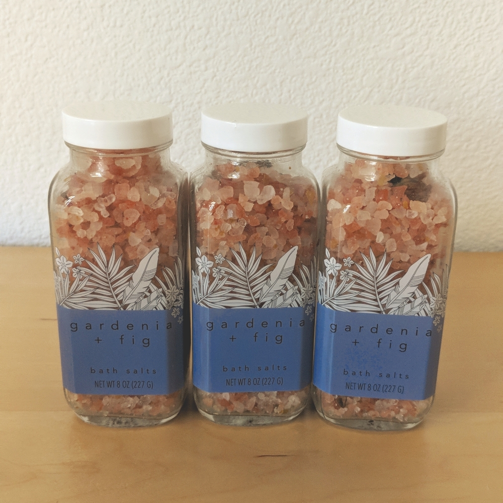 3 x Gardenia + fig bath salts
